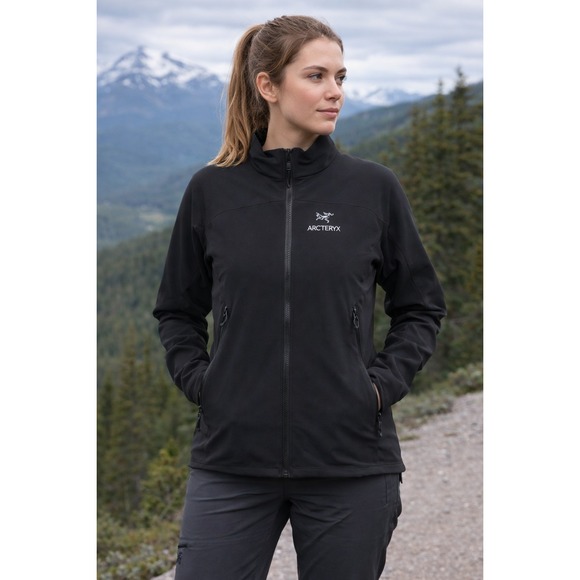 Arc'teryx Black Gamma SV Soft Shell Jacket Womens size Medium 8-10